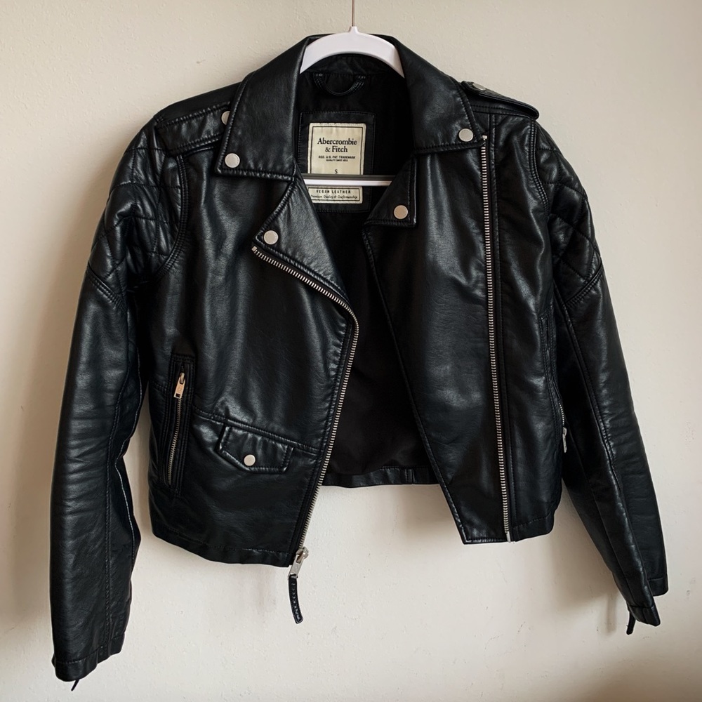 Abercrombie Leather MOTO Jacket